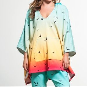 Mara Hoffman Hooded Poncho OS